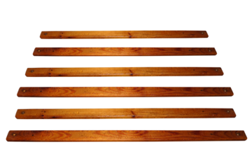 Wet pine boards, horizontal. On isolated transparent background.