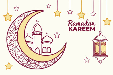 Sparkling Animation Of Golden Crescent Moon star