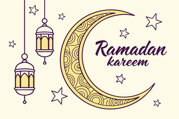 Sparkling Animation Of Golden Crescent Moon star