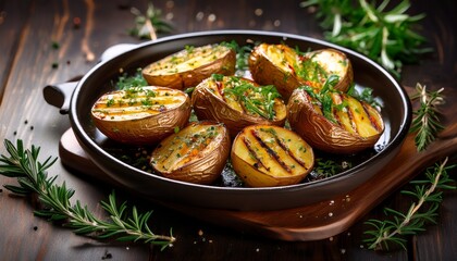 Delicious Grilled Potatoes With Herbs A Culinary Delight