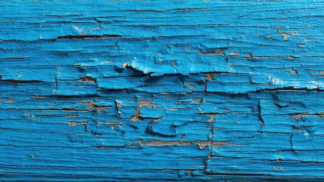 Distressed Blue Painted Wood Texture
