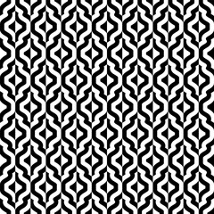 Moroccan seamless patern. Repeating morocco motif. Black patternes isolated on white background. Repeated indian tile. Islam simple zelij ornament. Simple zellige repeat trellis. Vector illustration
