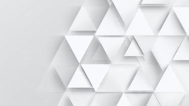 Modern White Triangle Geometric Background
