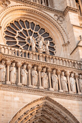 Facade of Notre-Dame Cathedral in Paris 2