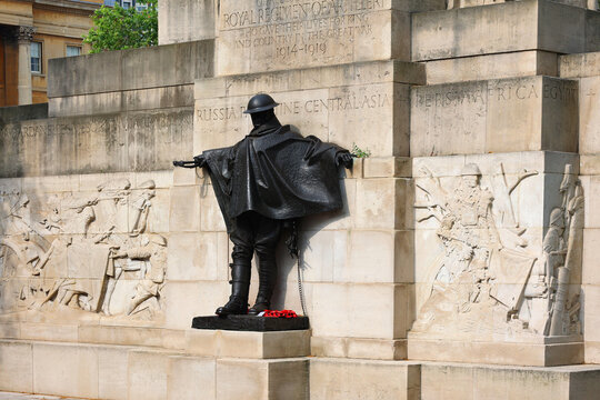 LONDON UNITED KINGDOM 06 19 2023: Charles Sargeant Jagger's Royal Artillery Memorial at Hyde Park Corner