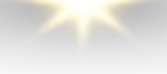 Neon Spotlight Light Effect on Transparent Background