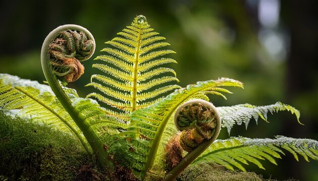 Unfurling Fern Frond And Koru