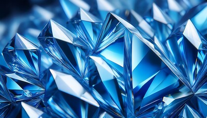 Shimmering Blue Diamond Texture Close Up The Realistic Facets Reflect Light Beautifully Showing The Depth And Clarity Of The Gemstone