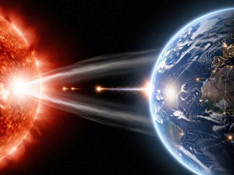 Solar Flare Impact on Earth - A Celestial Phenomenon.