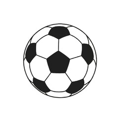 Fototapeta premium Classic Soccer Ball with Pentagon Pattern