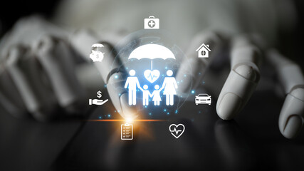 An AI assistant creates a personalized insurance plan for complete family protection. This smart...