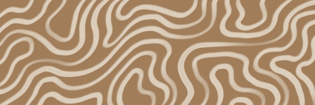 Beige abstract dense wavy texture with intricate organic lines and natural depth, great for luxury topographic or marble seamless patterns