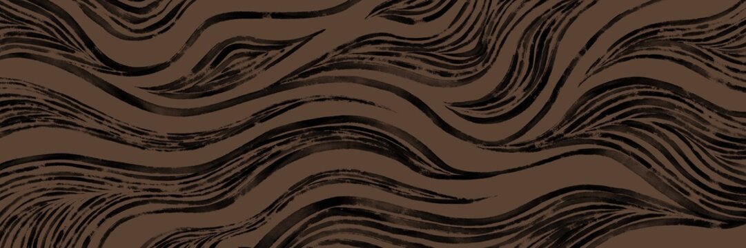 Light beige abstract soft wavy pattern with horizontal flow and minimal elegance, ideal for luxury spa, wellness and serene interior designs