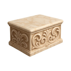 PNG Elegant ornate marble box
