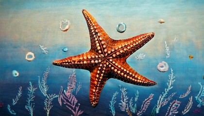 Abstract Starfish Drawing Art Illustration
