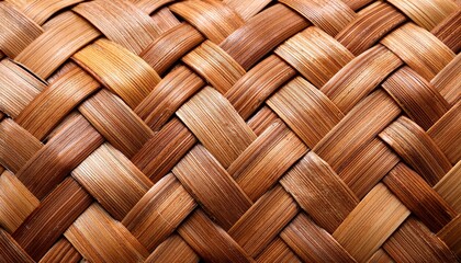 Rattan Texture Detail Handcraft Bamboo Weaving Texture Background Include Clipping Path