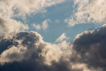 blue sky with clouds