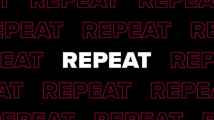 Repeated Bold And Outlined Text