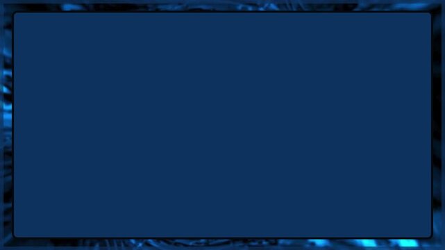 Empty Blue and Black Frame Background with Border, Clean Board or Paper for Business Presentation, Advertising and Education