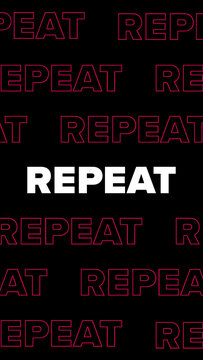 Repeated Bold And Outlined Text Vertical