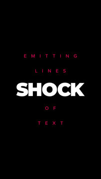Shockwave Multi-Text Emitter Vertical