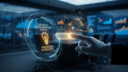 Innovative technology and business solutions concept.