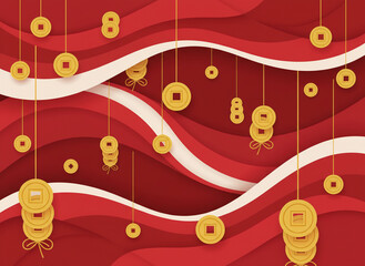 red Chinese New year background