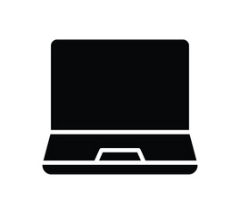 Minimalist Laptop Icon for Technology, Business, and Digital Content Use