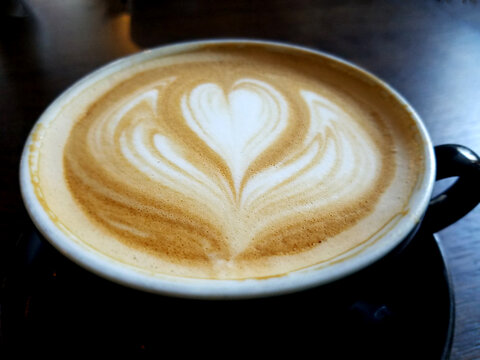 Cappuccino Coffee Cup Froth Heart