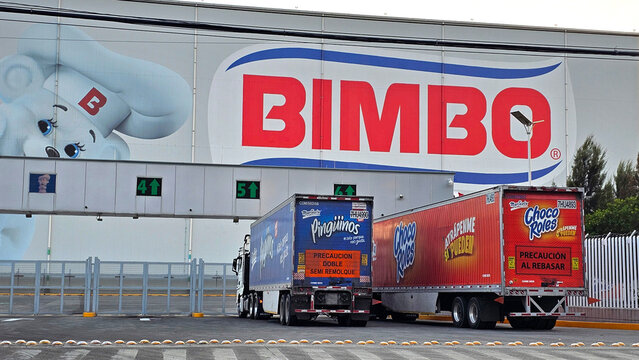 Mexico City, Mexico - Jan 8, 2026: Bimbo is the world's largest baking company, originally from Mexico, which produces and distributes a wide variety of bakery products, pastries, snacks and sweets