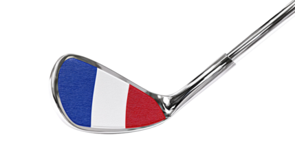 French Flag on Golf Club