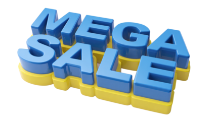 Mega Sale 3D Render