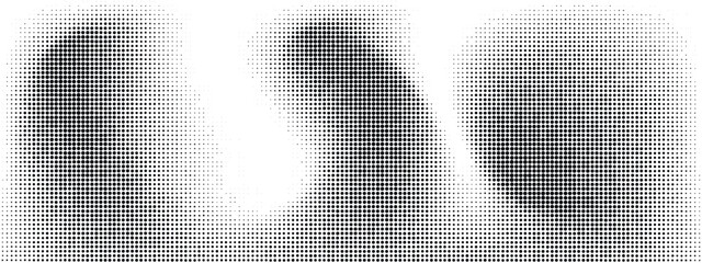 Dynamic wavy halftone pattern.