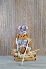 Cook Teddy bear Parsley roots
