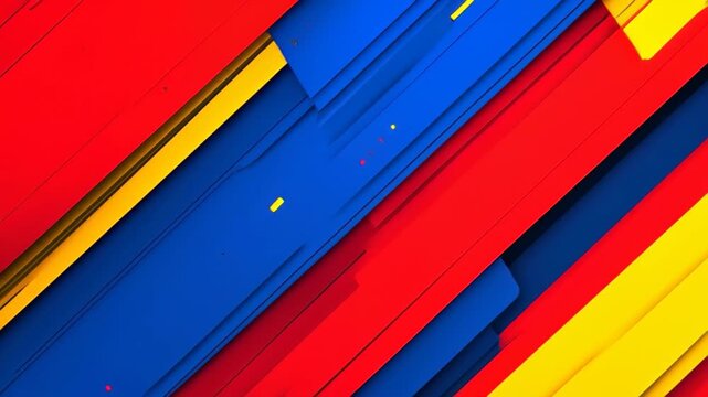 Dynamic abstract composition: A vibrant display of intersecting lines and geometric shapes create an eye-catching, modern design. The use of bold colors adds energy and visual interest.