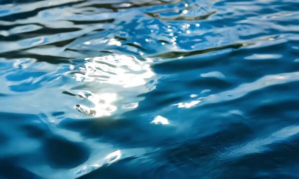 solid blue water surface