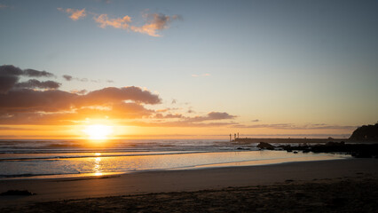 sunset over the sea, Mallacoota, Australia