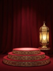 Luxurious Stage with Lantern
