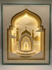 Islamic architecture paper art