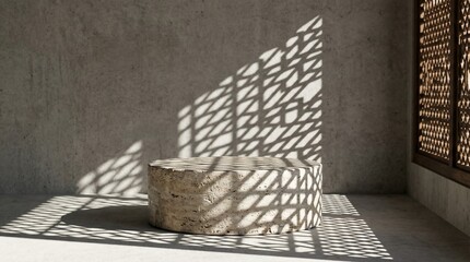 Product display background with light and shadow