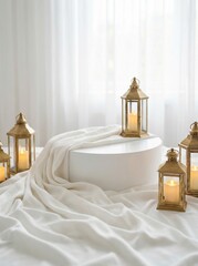 Elegant Lanterns and Drape