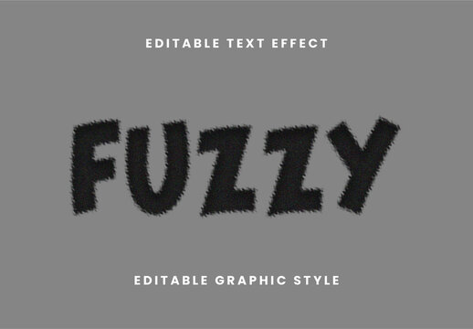 Black Ink Bleed Text Effect Fuzzy Grunge Distorted Font
