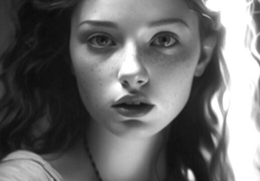 Black And White Cinematic Blur Photo Effect