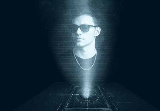 Hologram Photo Effect