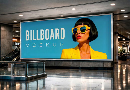 Indoor Billboard Mockup
