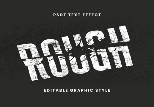 Cracked Rough Text Effect