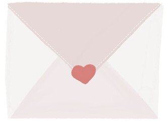 Love Letter Envelope Illustration