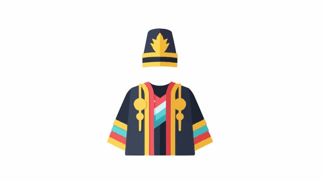 Colorful traditional African dashiki shirt.