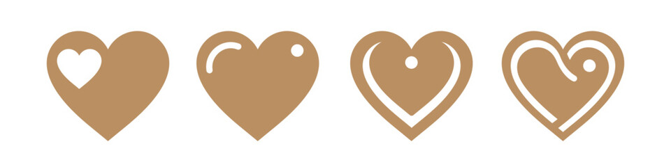 Valentine's Day or wedding heart shaped gift tags cut files. Vector templates for cutting. Valentine stencils. Craft paper or cardboard label for gift wrapping