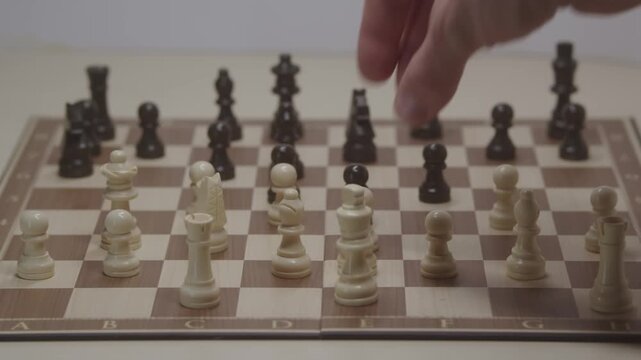 Standard piece development during the Grob's Attack. White develops the knight to e2 to create aggressive pressure on Black.